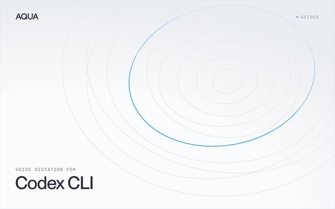Voice Dictation for Codex CLI (2026) - Aqua Voice Blog