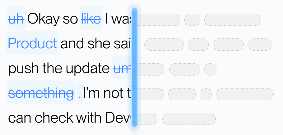 Aqua refining dictated text in real time