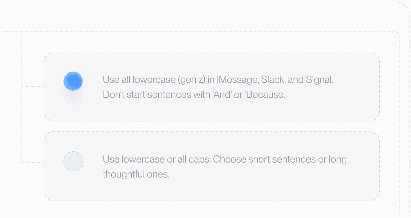 Aqua writing style rules