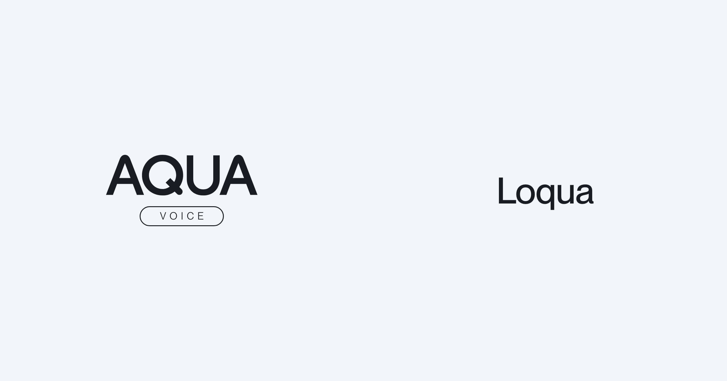 Aqua Voice and Loqua comparison preview