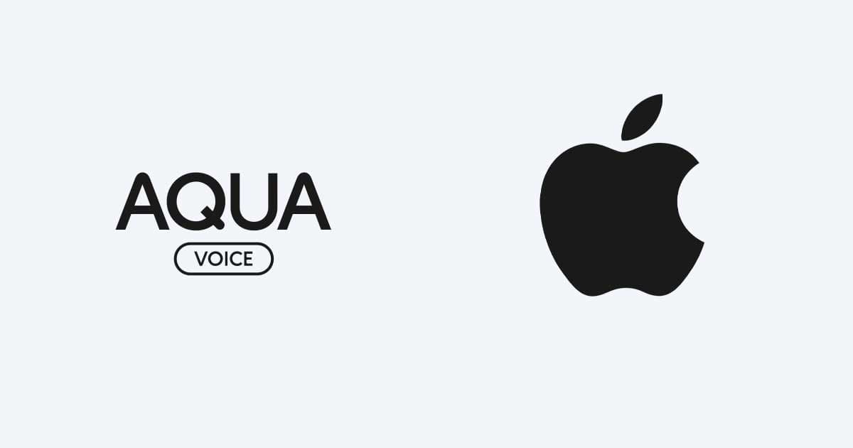Aqua Voice and Mac Dictation comparison preview