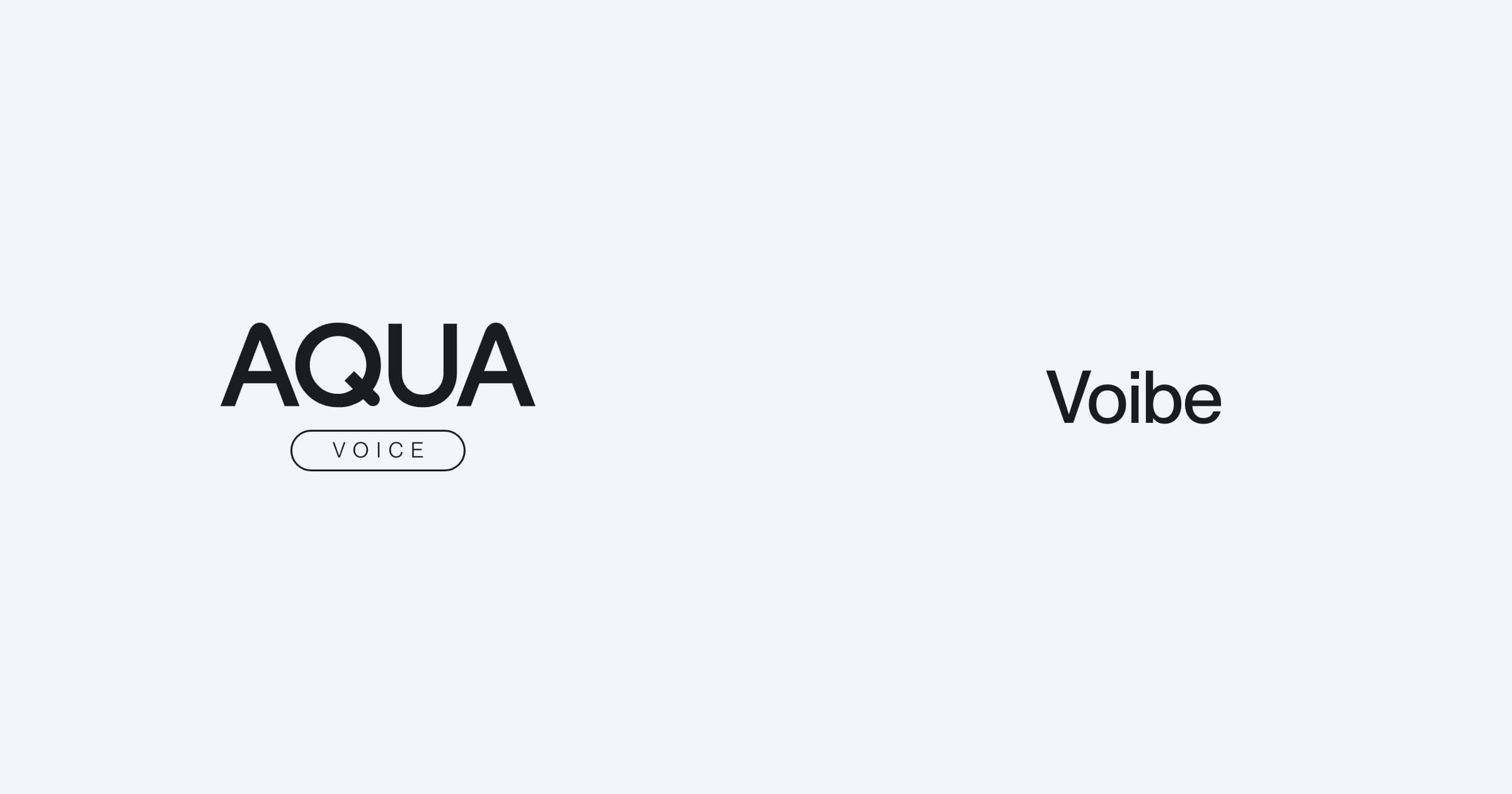 Aqua Voice and Voibe comparison preview