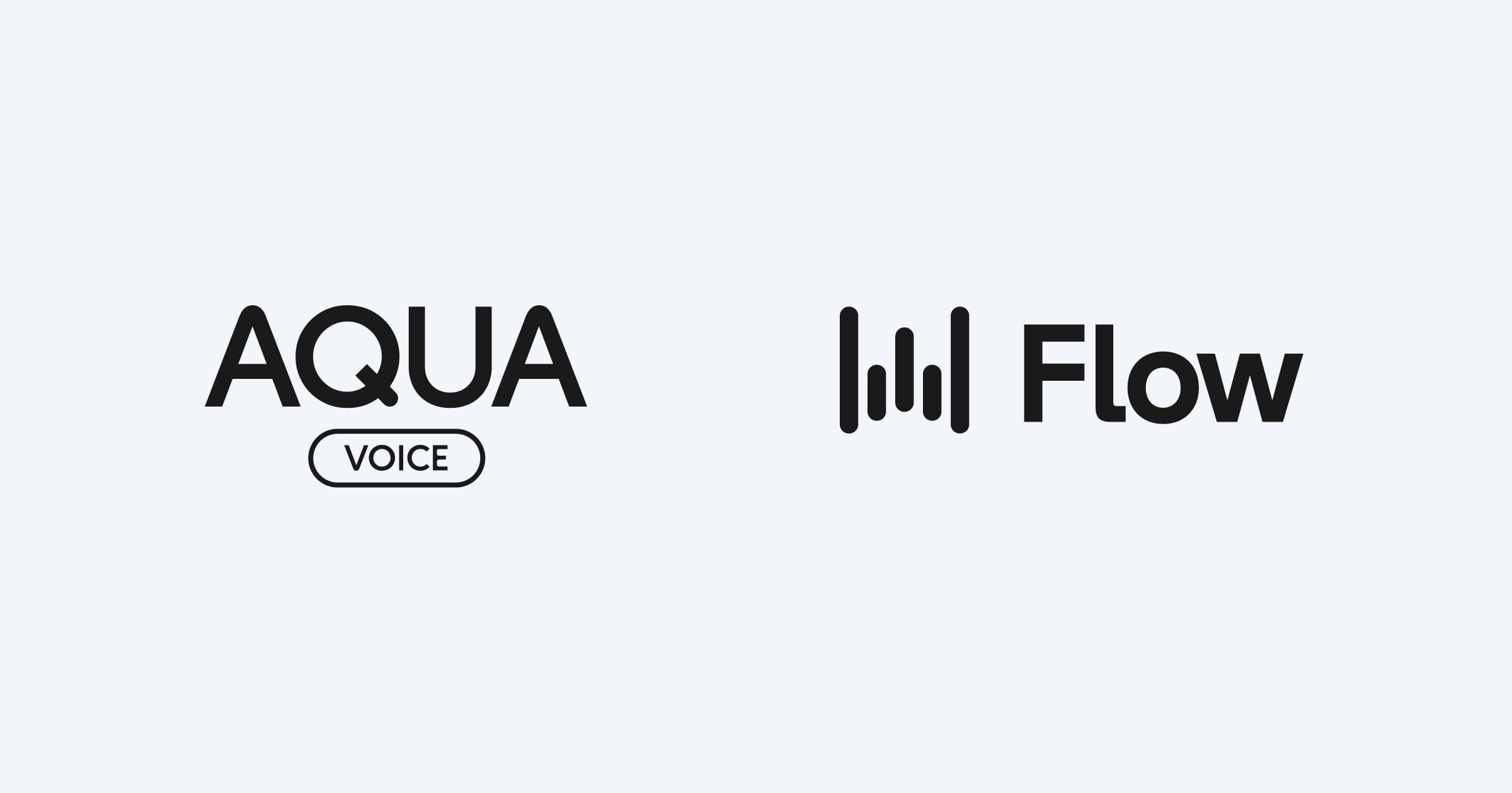 Aqua Voice and Wispr Flow comparison preview